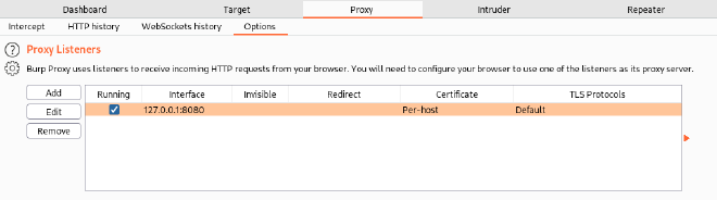 burpsuite proxy listeners
